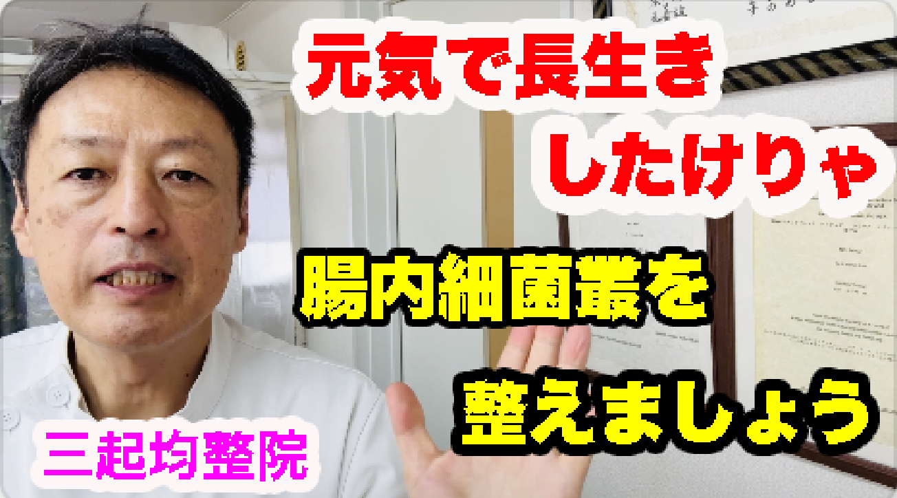 元気で長生きしたけりゃ腸内環境を整えましょう – 三起均整院|東京都杉並区の自律神経・慢性症状専門整体院